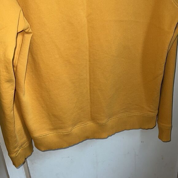 BROOKS BROTHERS RED FLEECE Goldenrod Yellow Cotton Blend Crewneck Sweater-M - Picture 7 of 9